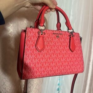 Michael Kors Red Satchel Bag